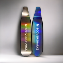 Load image into Gallery viewer, 3K Twill Color Changing DiscoverSharks Carbon Blades, Laser Both Sides Matal silver logo Glossy