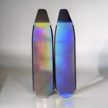 Load image into Gallery viewer, 3K Twill Color Changing DiscoverSharks Carbon Blades, Laser Both Sides Matal silver logo Glossy