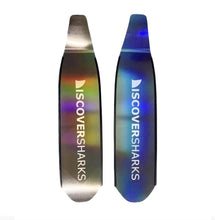 Load image into Gallery viewer, 3K Twill Color Changing DiscoverSharks Carbon Blades, Laser Both Sides Matal silver logo Glossy
