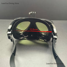 Load image into Gallery viewer, Professional Scuba Diving Mask with Camera Support - Tinted Tempered Glass Snorkeling Mask Pack In Black Zipper Box